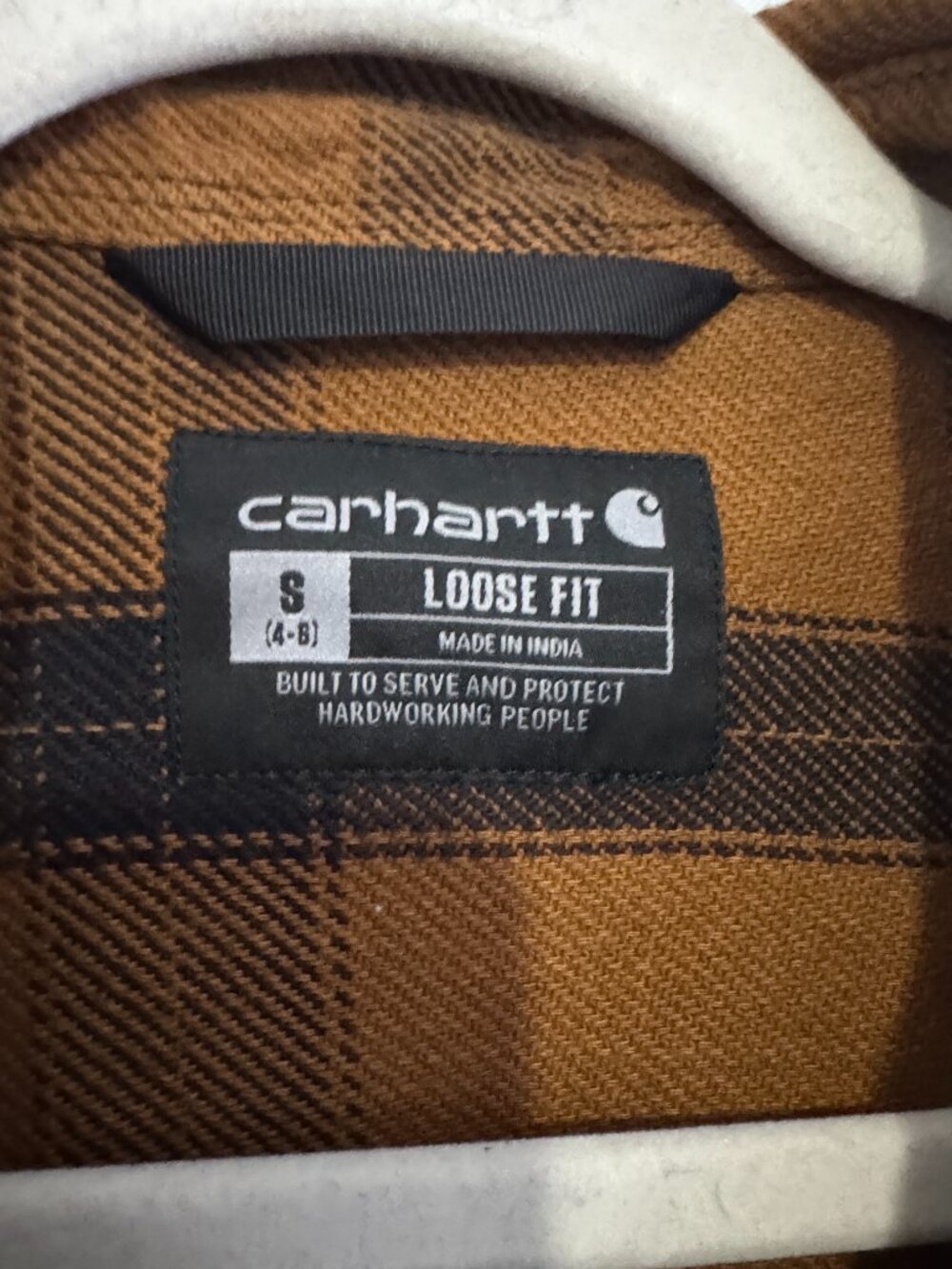 Carhartt Womens Flannel Button Down Loose fit - Picture 3 of 6